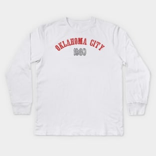 Oklahoma 1980 Kids Long Sleeve T-Shirt